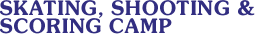 Skating, Shooting and Scoring Camp