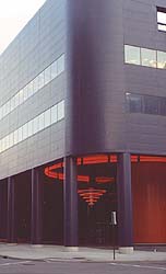 building with neon