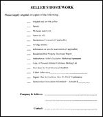 seller's homework