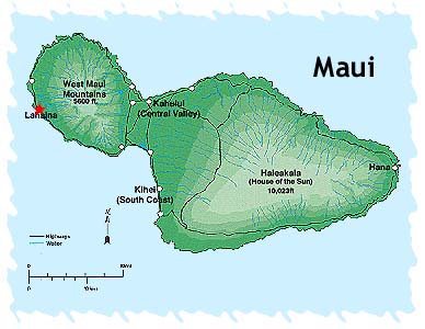 A map of Maui...
