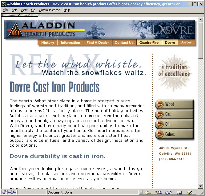 Aladdin Hearth Products - Dovre