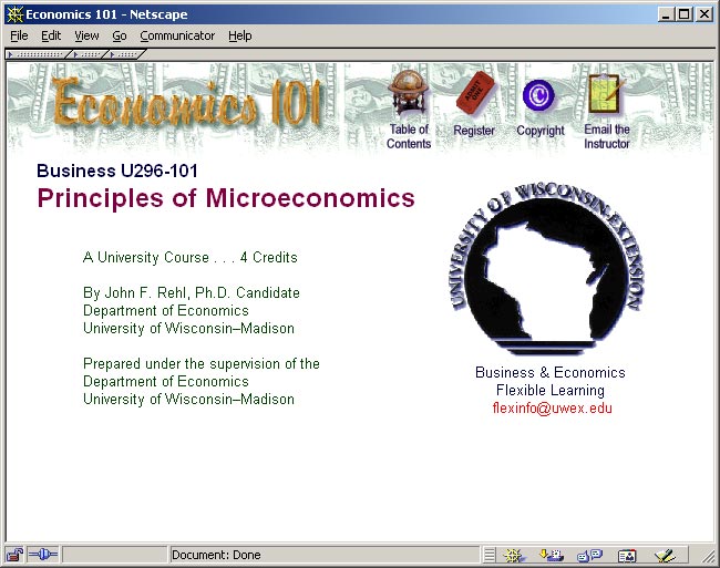 Economics Course (UWEX) - Home