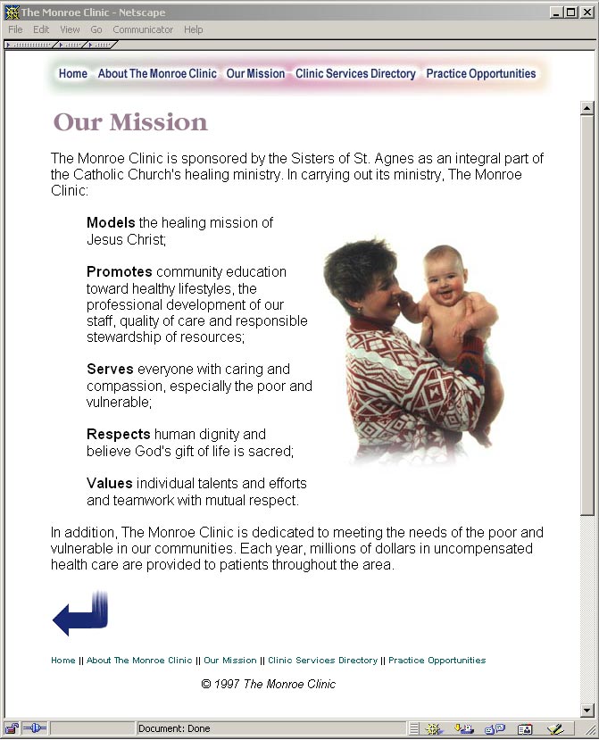 The Monroe Clinic - Our Mission