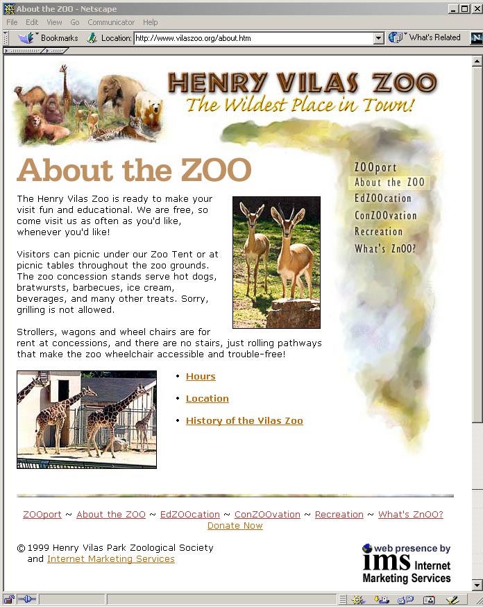 Henry Vilas Zoo - About the Zoo