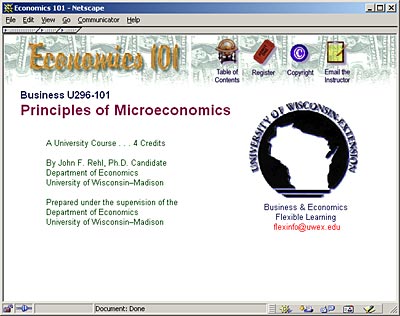 Economics 101 Cource (UWEX)